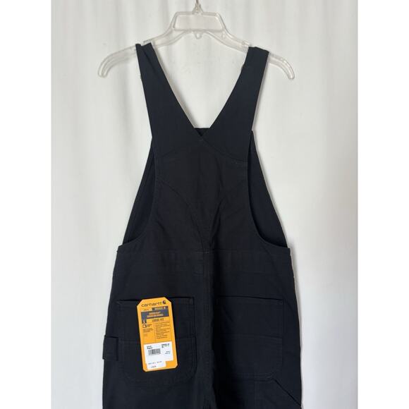 Carhartt Bib Overall Small Womens Black Canvas Bib Relaxed - Picture 3 of 11